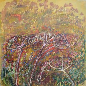 Anna Rozmuska - Trawy - Akryl 100 x 100 cm